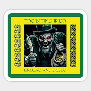 Biting Irish Sticker